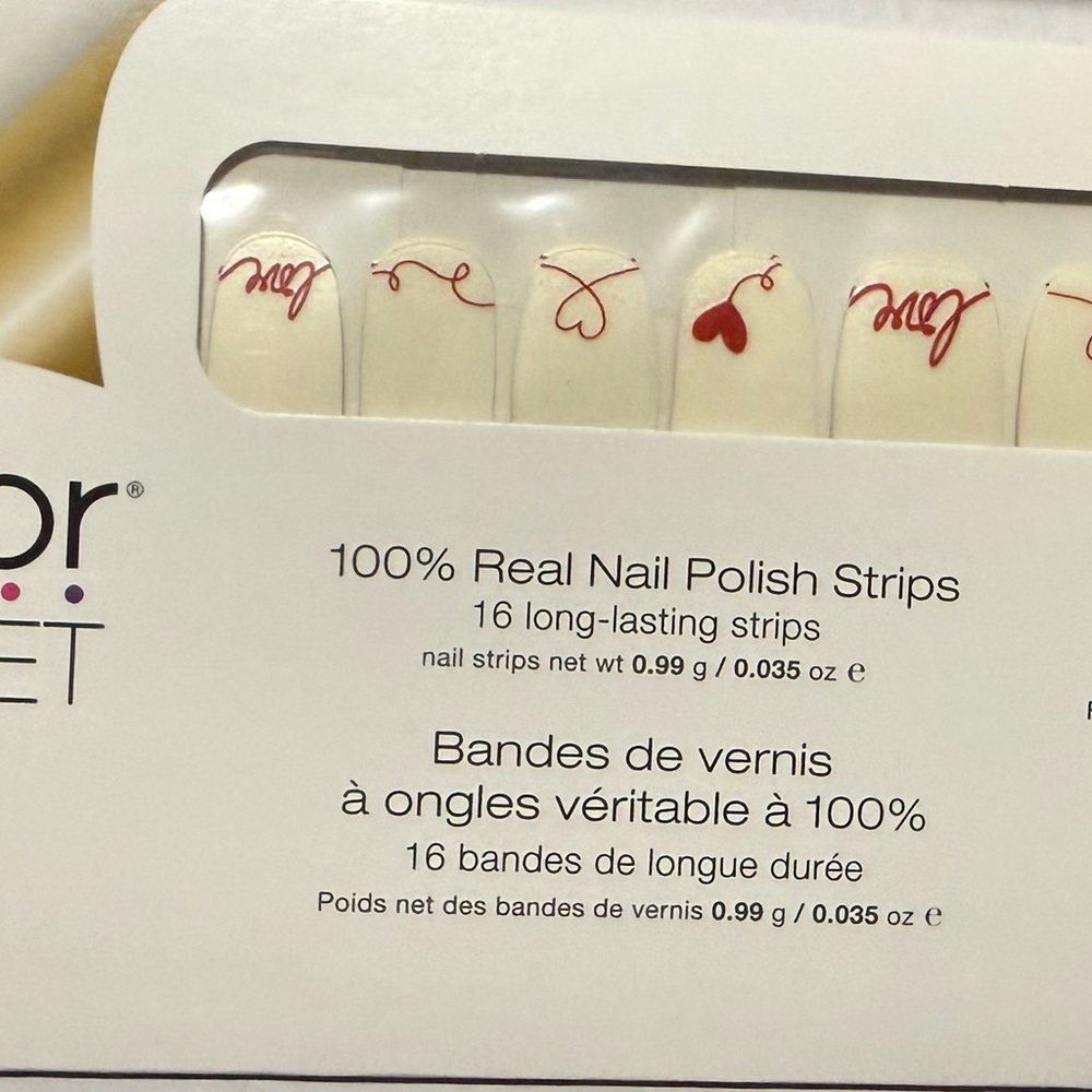 NWT Colorstreet “Love letter” nail strips